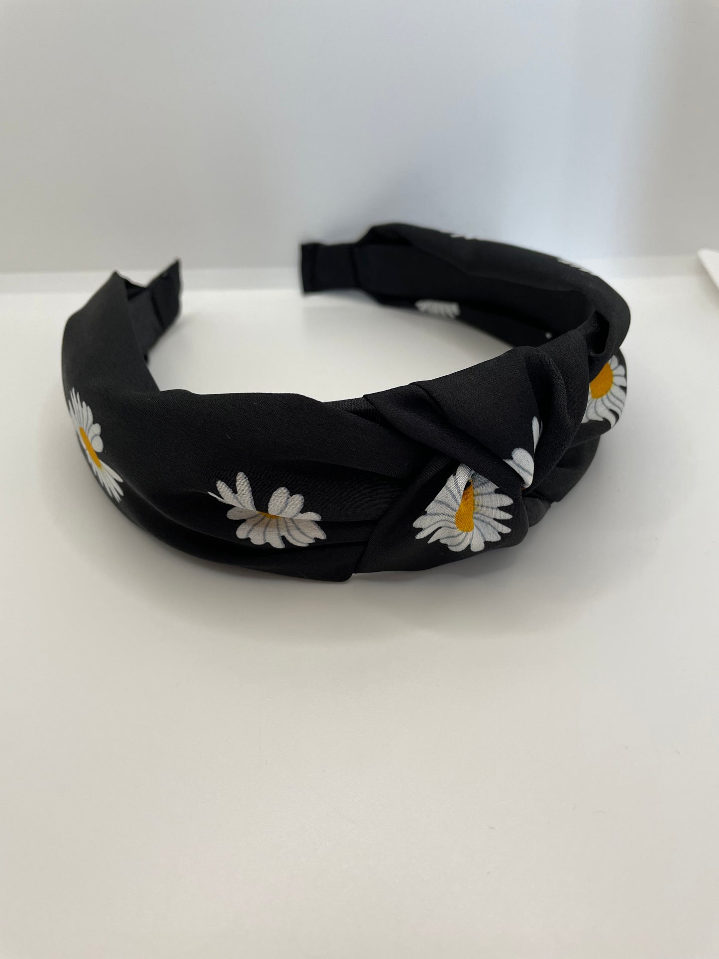 Silk Daisy Knot Headband