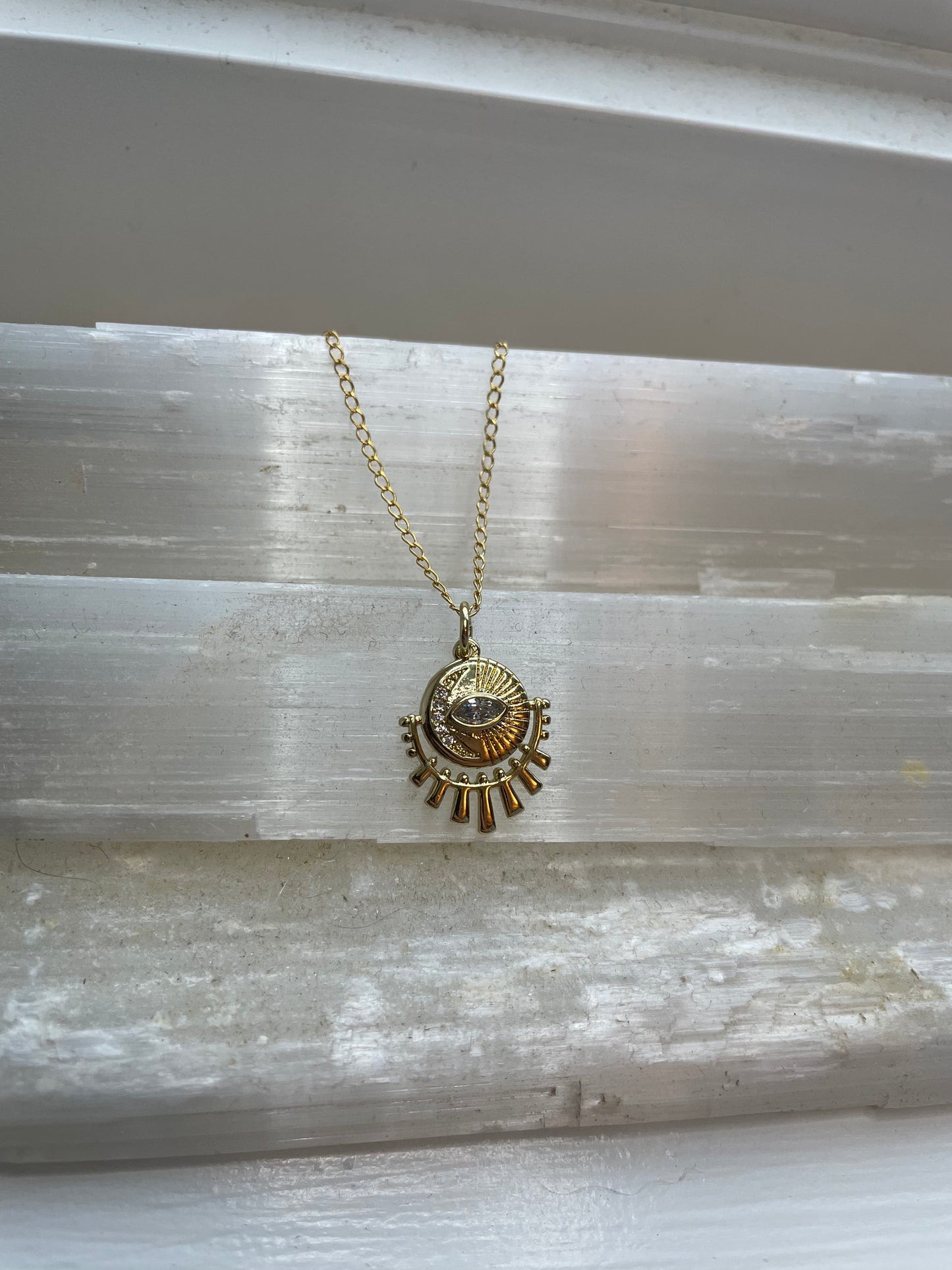 Eye & Moon Necklace