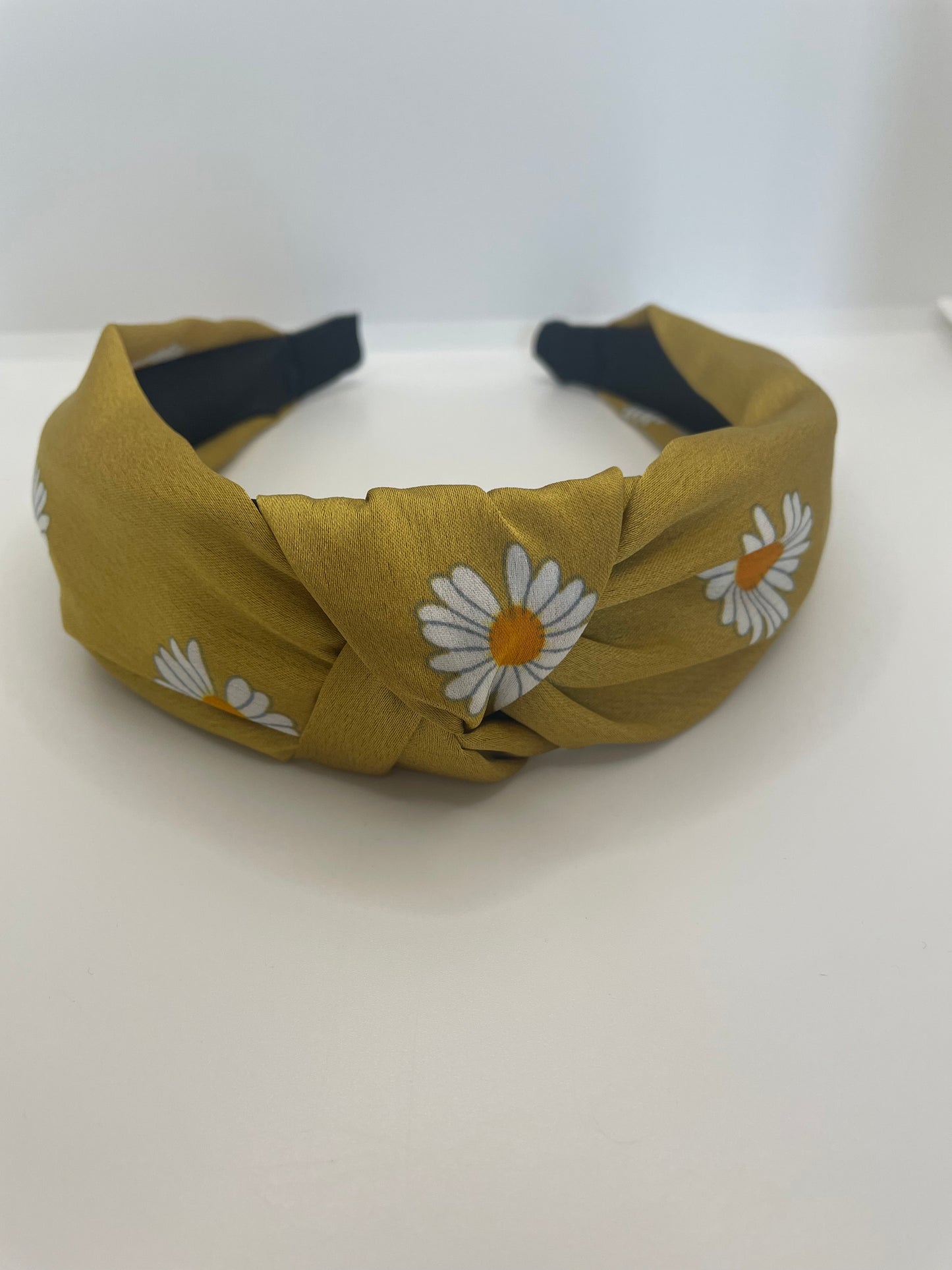 Silk Daisy Knot Headband